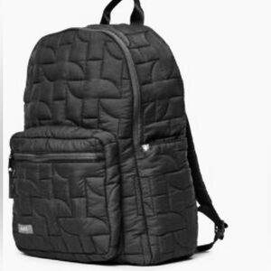 Figs Quilted Black Puffer Backpack